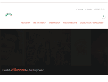 Tablet Screenshot of buergerwehr.ch